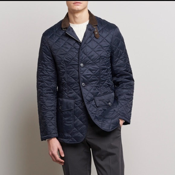 Barbour Navy Quilted Jacket - Picture 1 of 14
